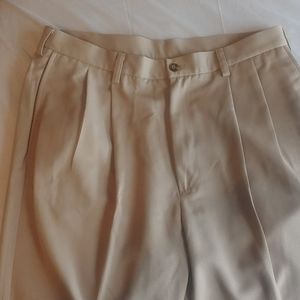 Haggar Dress Pants Dark Tan Cool 18